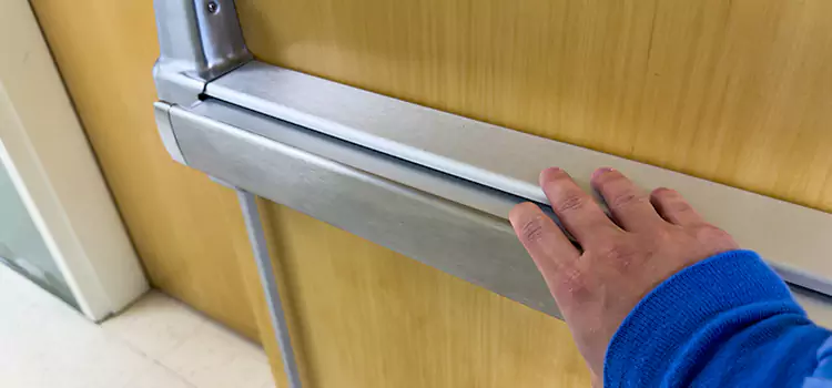 Installing a Push Bar on a Door Palm Coast